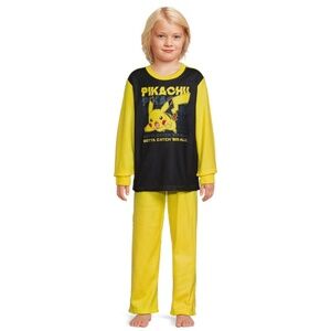 Pokemon 2-Piece Boys Long Sleeve Pajama PJ Set Size‎ Small (6/7) NEW
